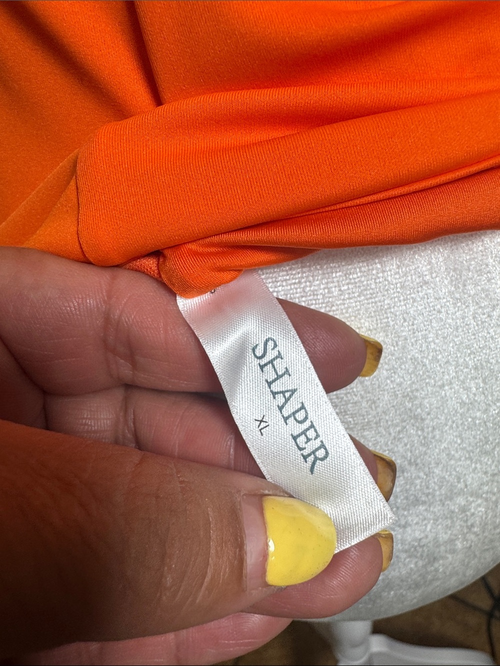 Popilush Orange Scoop Neck Bodysuit - Picture 7 of 9